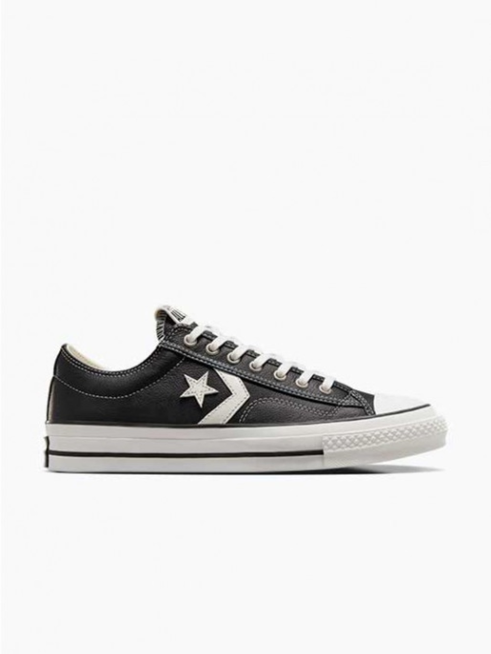 Converse Leather Black Low-Top Sneaker